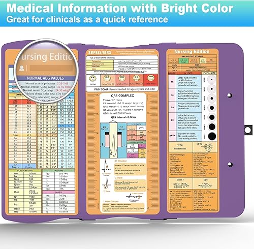 Miniatura 5 de Esenciales para la escuela de enfermería, portapapeles plegable para enfermeras, artículos esenciales para estudiantes de enfermería para