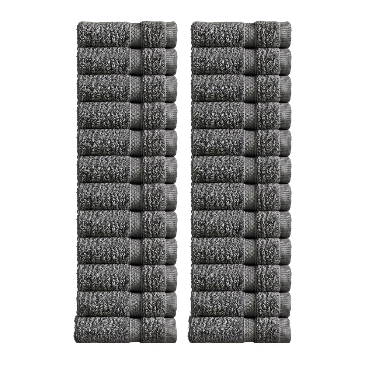 Christy Chroma Bath Towels | Set of 2 | Highly Absorbent Heavyweight 675GSM | Bold and Bright | Soft Velvety Smooth Bathroom Shower Towels | 100% Cotton | Sustainably Made | White — view 58