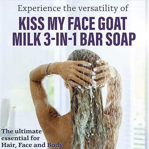 Miniatura 8 de Kiss My Face Jabón en barra 3 en 1 Effort-Less - Naranja + tomillo - Barra de jabón probiótico para cara, cabello y cuerpo con manteca de karité -