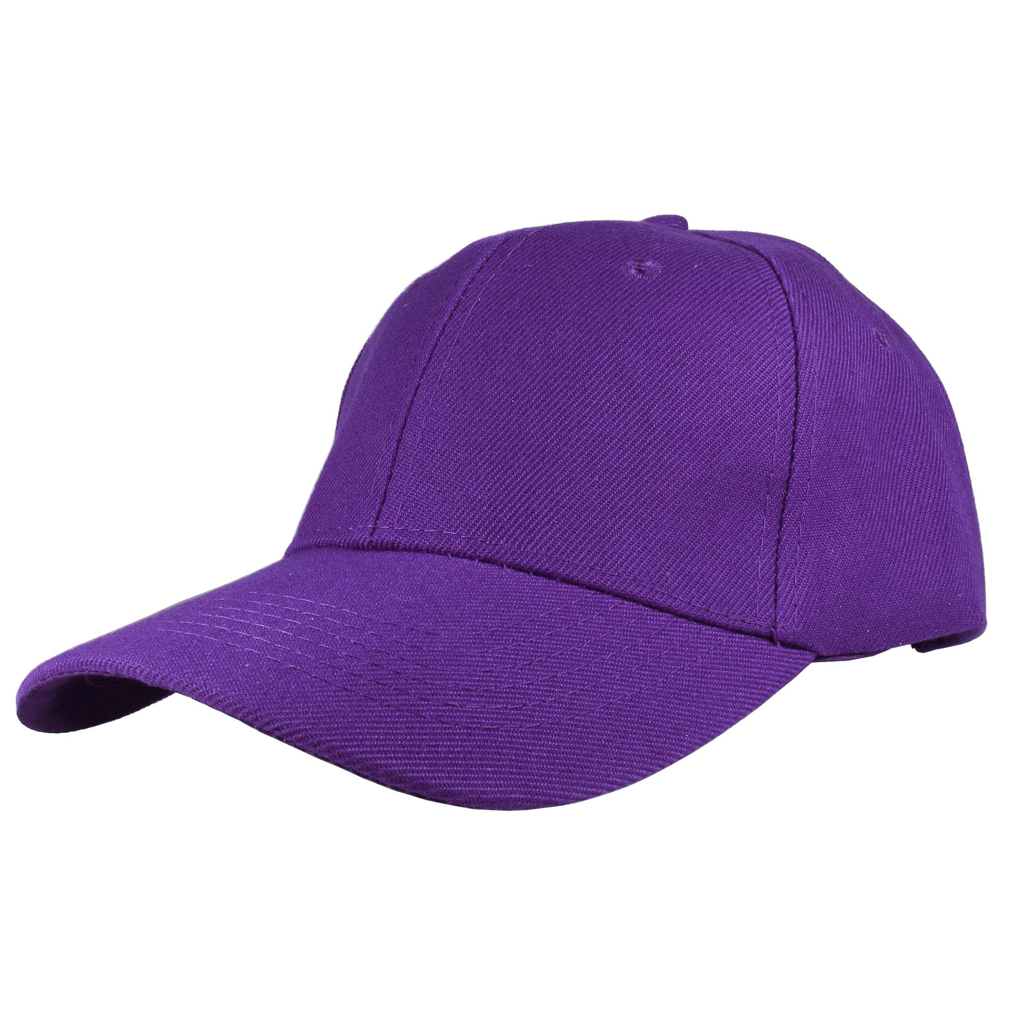 Adult Plain Baseball Cap Hat Classic Adjustable Size for All Seasons