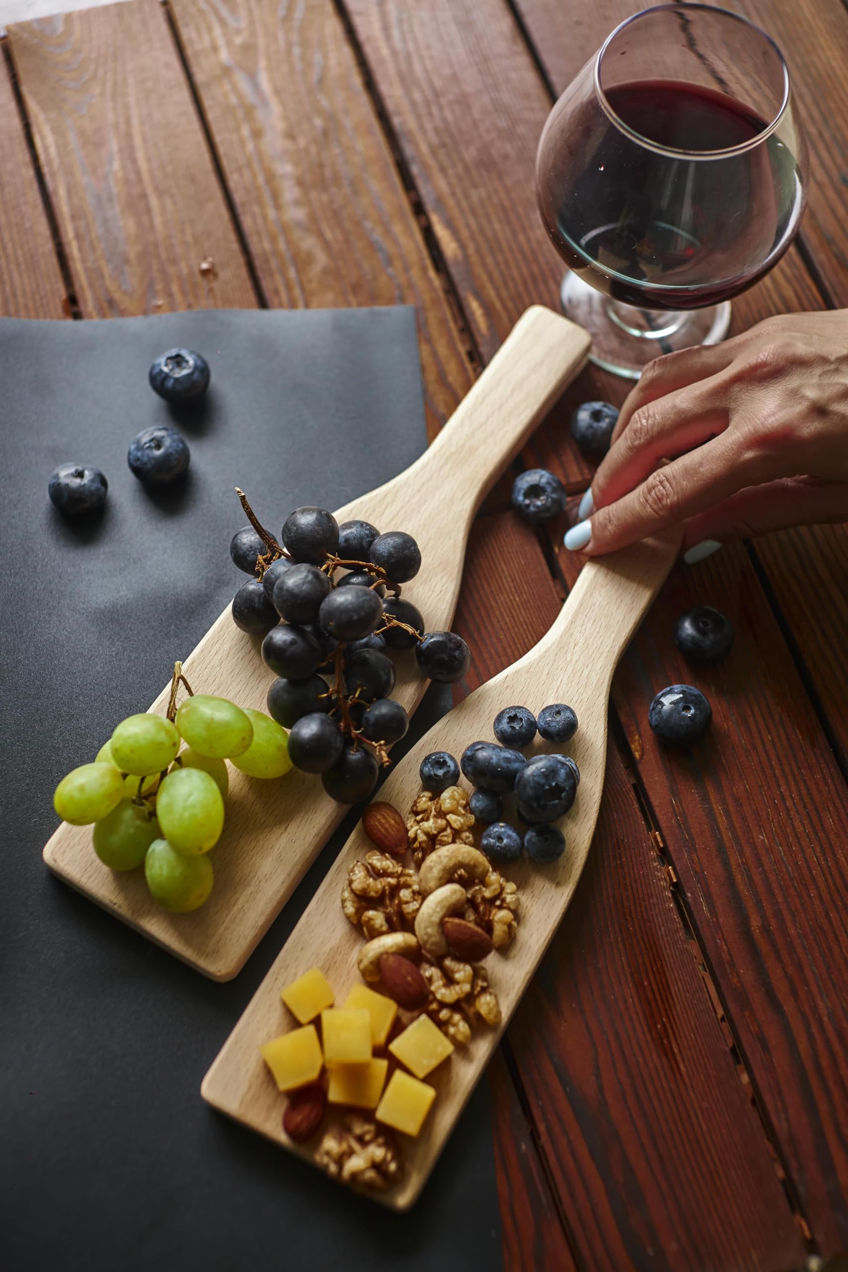 Planche à Charcuterie ETU Home Mod - Bois Récupéré, Lot De 7 Pièces, Blanc