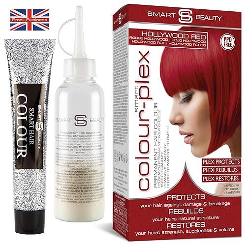 Miniatura 22 de Tinte para el cabello negro puro permanente con cuidado del cabello Plex antiroturas, tinte para el cabello vegano y libre de crueldad, cobertura