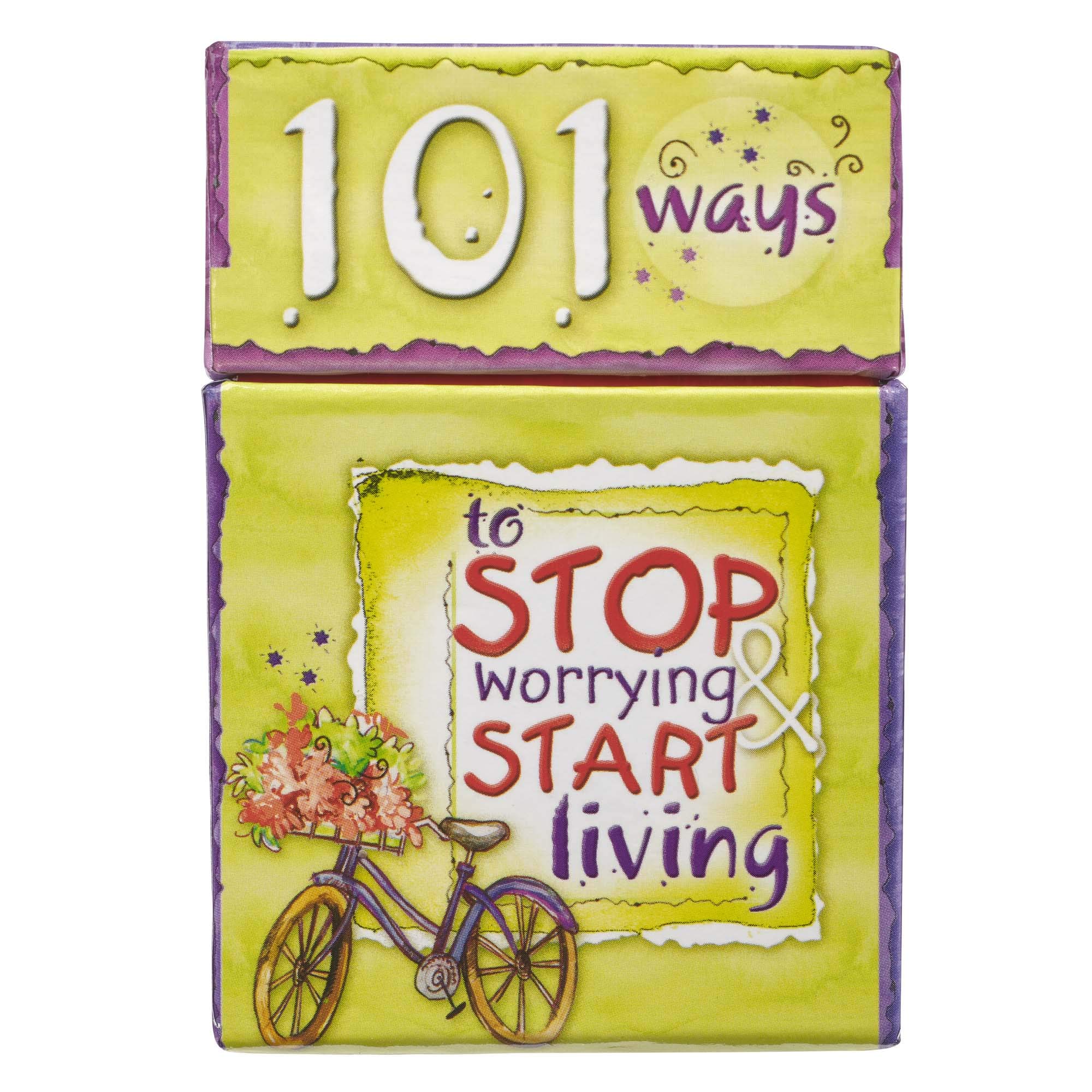 101 Ways to Stop Worrying & Start Living, Inspirational Cards to Keep or Share (Boxes of Blessings)