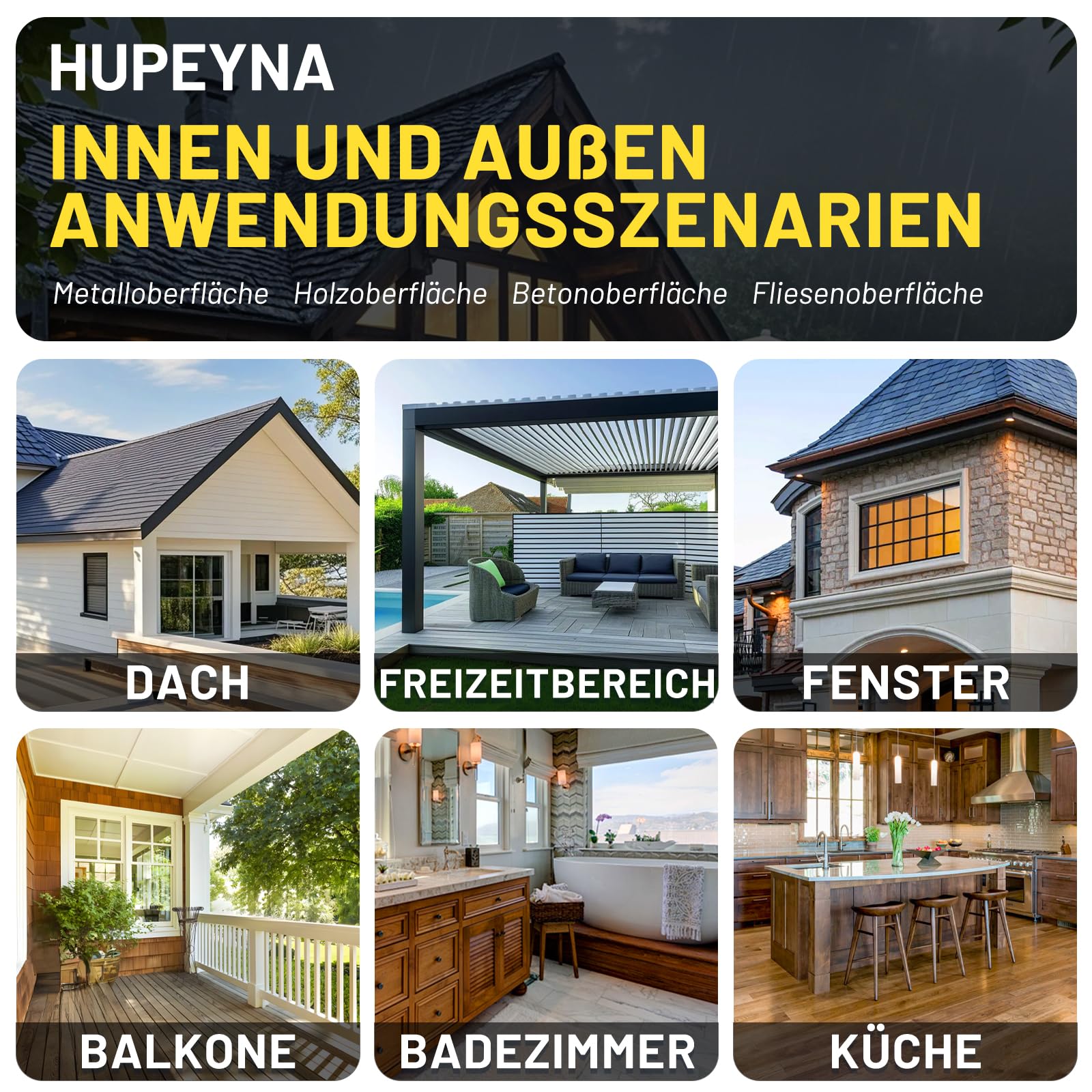 Transparenter Wasserdichter Beschichtungsmittel, Leck Wasserdichter 5 KG | Hupeyna Wasserdichtes Beschichtungsmittel, Universalabdichtung Waterproof Flüssigkunststoff für Innen und Außen Water Stop