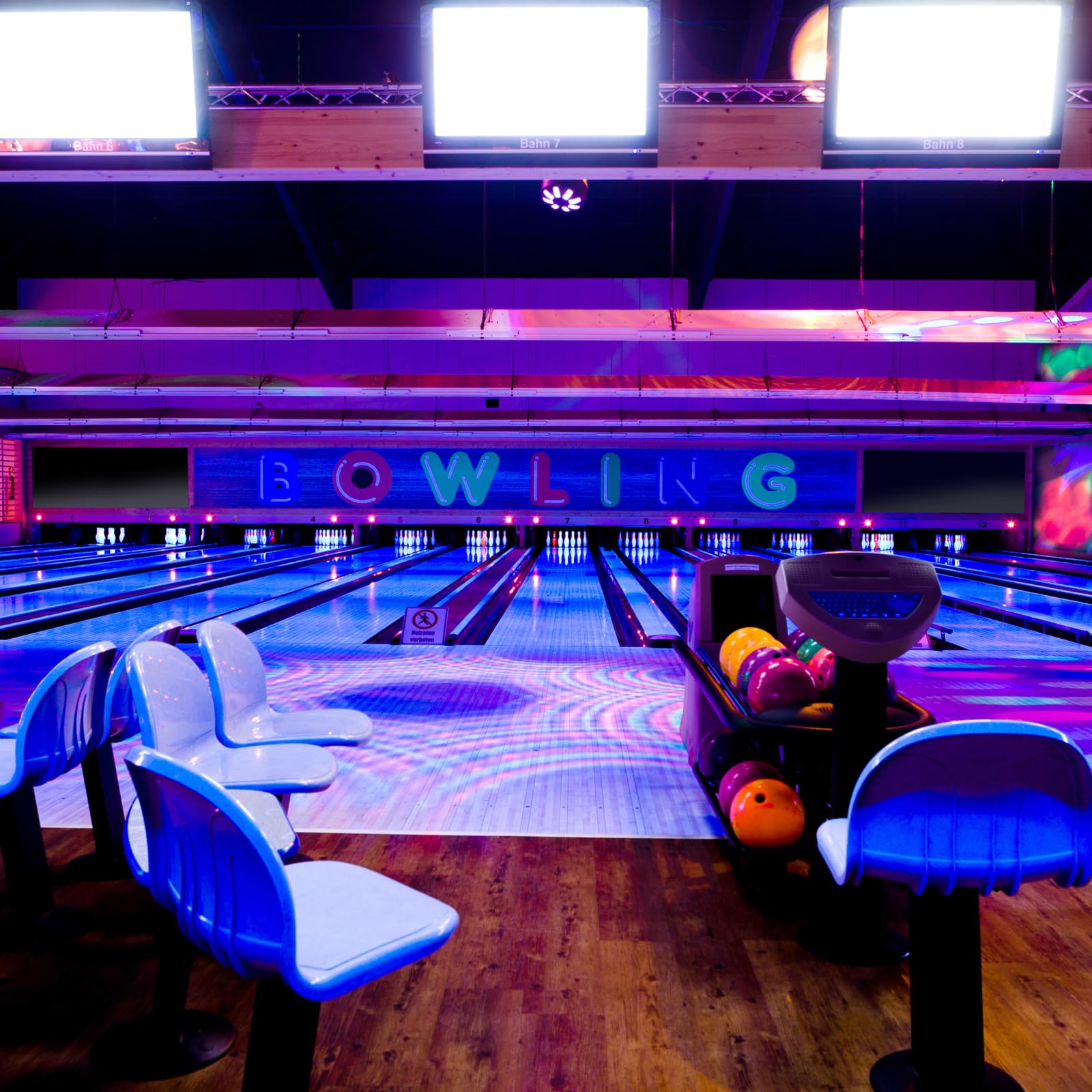 Virgin Experience Days Disco Bowl Two Games of Bowling, Meal and Drinks for Two - Image 3