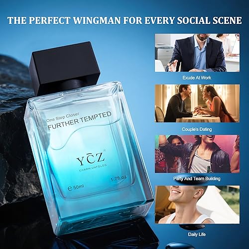 Miniatura 4 de Ycz Perfume de sombra de madera Blues para hombres, Eau De Parfums aroma a madera de larga duración que mejora el encanto masculino, adecuado para