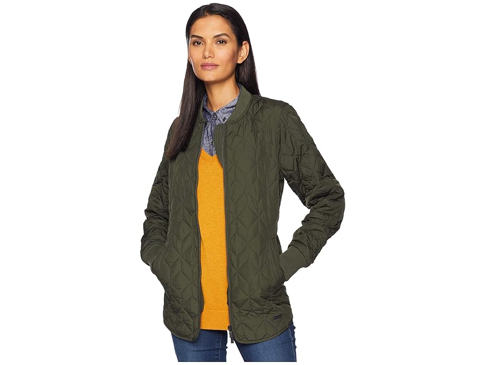 

Ilse Jacobsen Padded Quilt Jacket (Deep Olive) Women's Coat