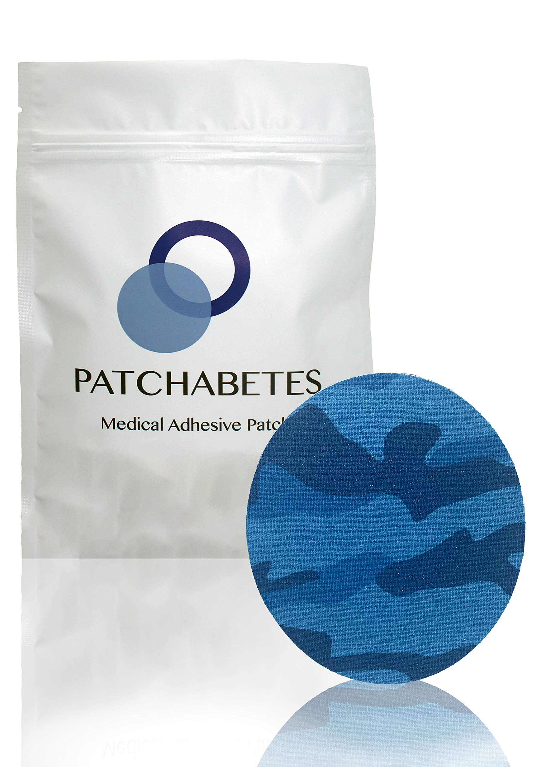 PATCHABETESGuardian Sensor Tape, Libre Freestyle Sensor Covers Waterproof, Hypoallergenic, 20-Count - Blue Camo