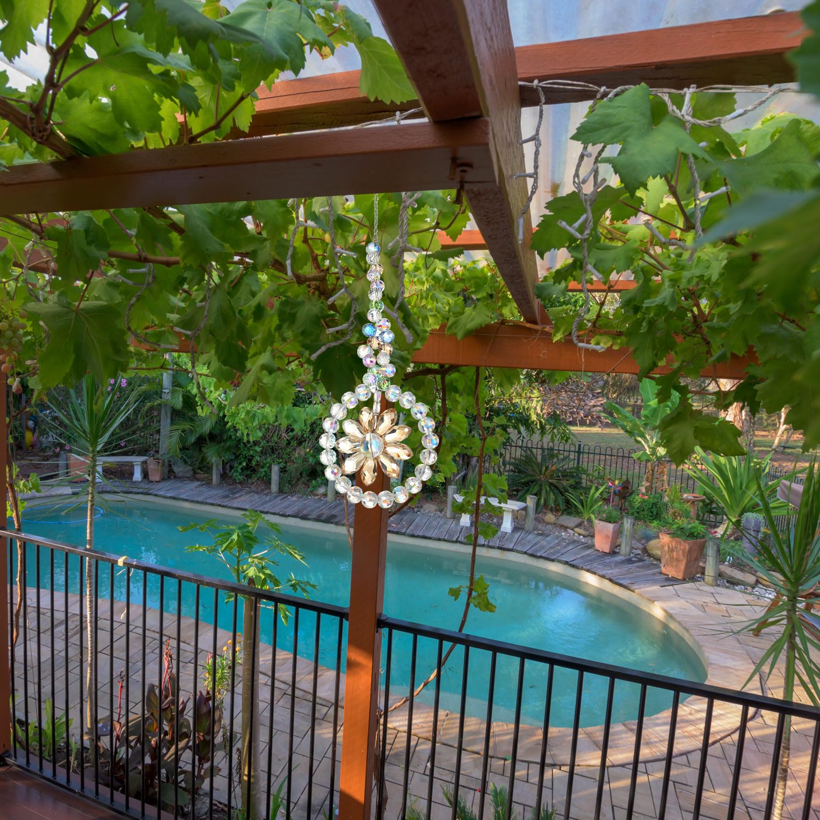 PATIKIL Attrape-Soleil En Cristal Coloré, Décoration D