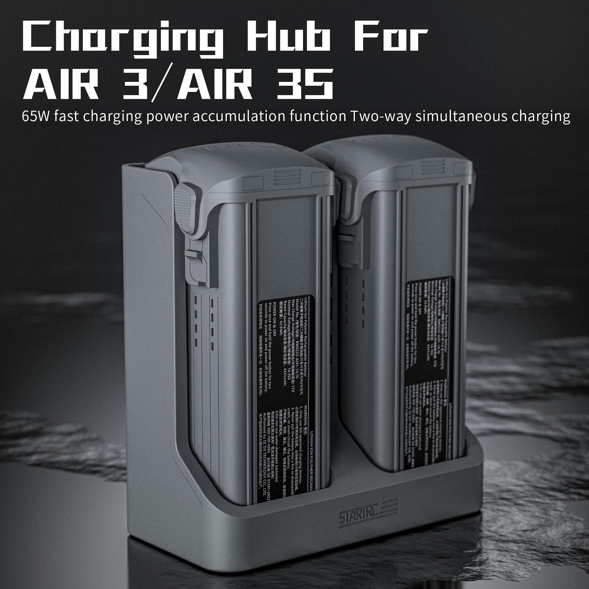 Amazon | DJI AIR 3 S/AIR 3 対応 バッテリー充電器 2IN1 