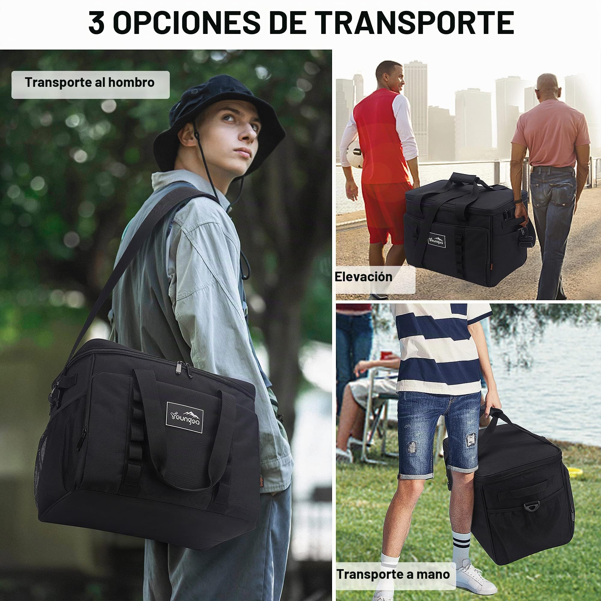 Nevera Portatil, 30L Grande Nevera Playa Impermeable, Bolso Termica Plegable A Prueba de Fugas para Picnic/Camping