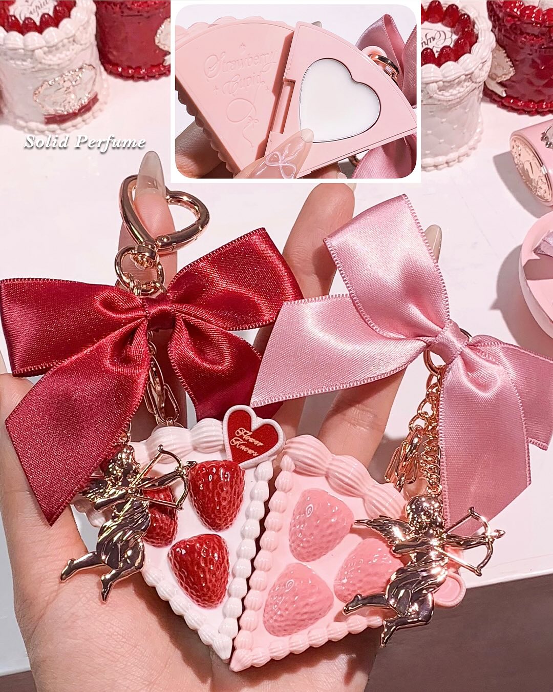 Amazon.com: Flower Knows Strawberry Cupid Solid Perfume,Cake Bag