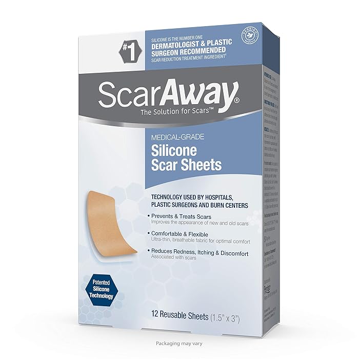 Buy ScarAway Advanced Skincare Silicone Scar Sheets, Silicone Scar