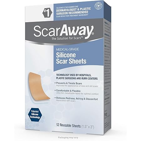 Amazon Com Scaraway 100 Medical Grade Silicone Scar Gel For Face Body Surgical Burn Hypertrophic Scars Keloids And Acne Scar Treatment 0 35 Ounces 10 Grams Health Personal Care