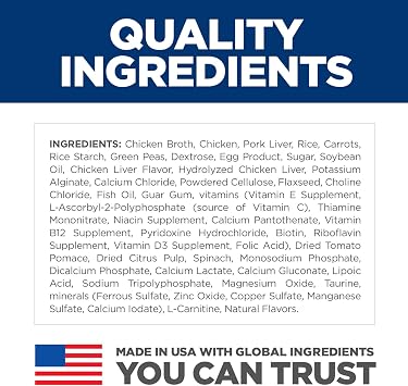 Hill's Science Diet Adult 7+ Senior Vitality Wet Dog Food, Chicken & Vegetable Stew, 12.5 oz. Cans, 12-Pack