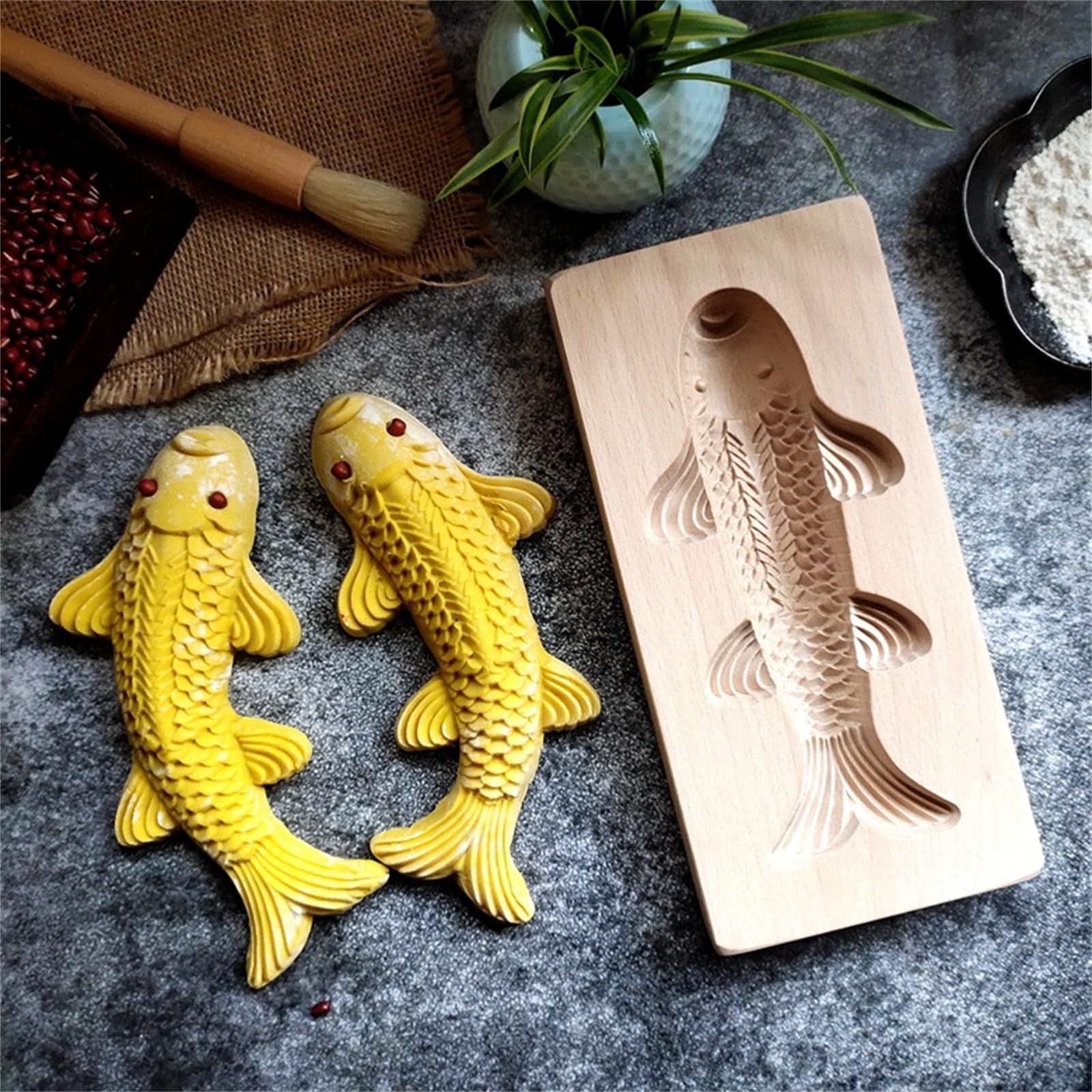 Styles traditionnels pour la cuisson de la carpe pour petits pains cuits à la vapeur - Ustensiles de cuisine polyvalents pour cuisiniers à la maison - Accessoires de pâtisserie