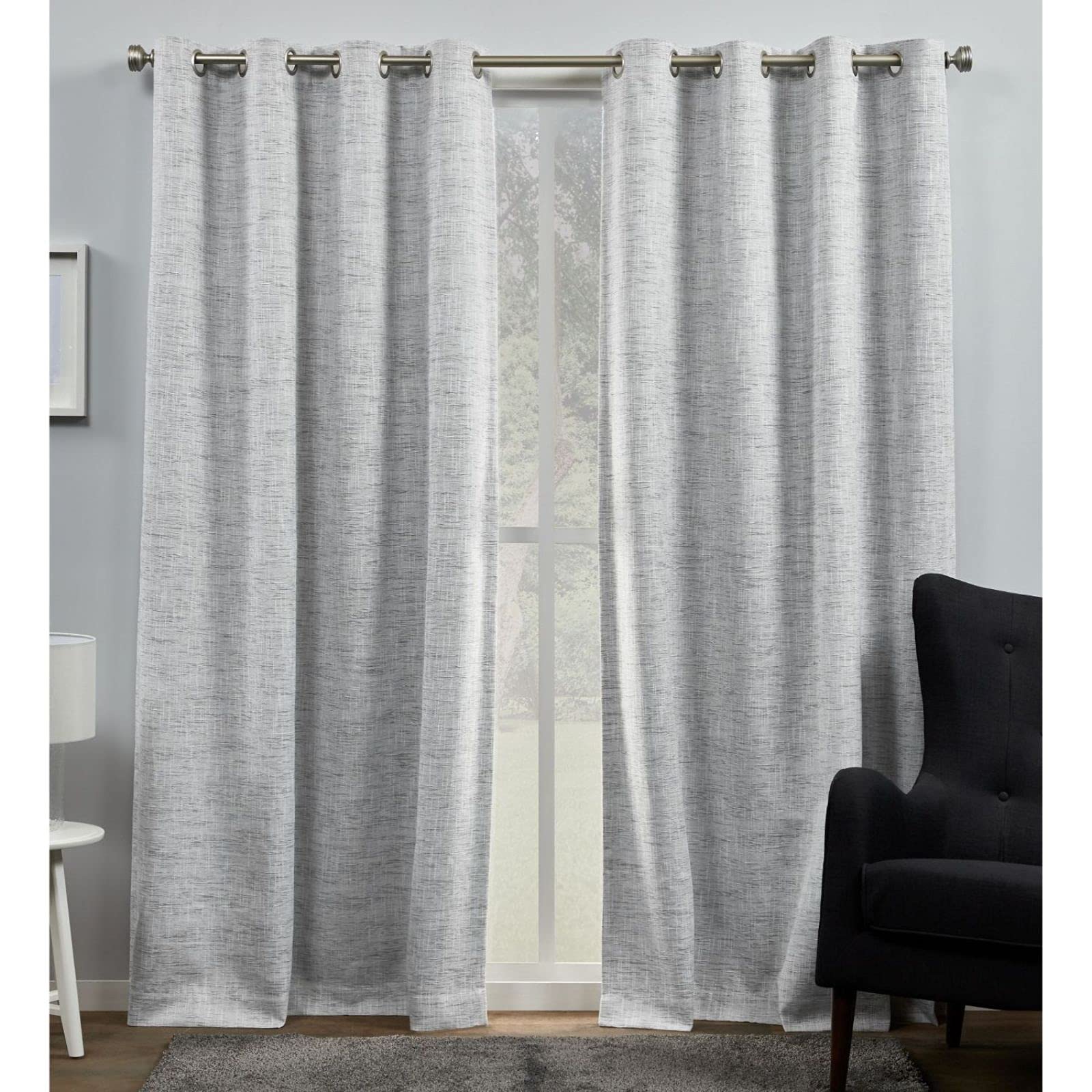 tカーテン Amazon｜Exclusive Home Burke 100%遮光グロメットトップカーテン