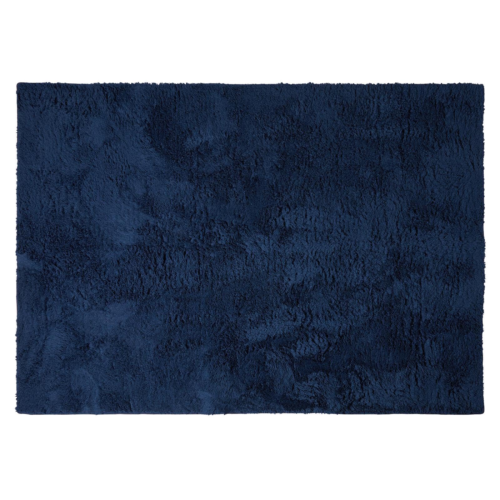 OHS Rugs Living Room 120 x 170 Medium Teddy Shaggy Rug Anti Slip, Navy — image 1