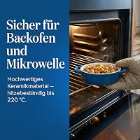 Joeji's Kitchen 4 darabos mini kerámia sütőedény készlet, fehér ovális ramekin füllel 6