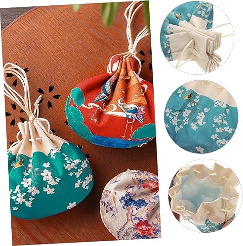 Miniatura 7 de ULDIGI Bolsa vacía de decoración china para ambientadores de coche, colgante de lavanda, bolsa de joyería de brocado, bolsa con cordón, bolsa de