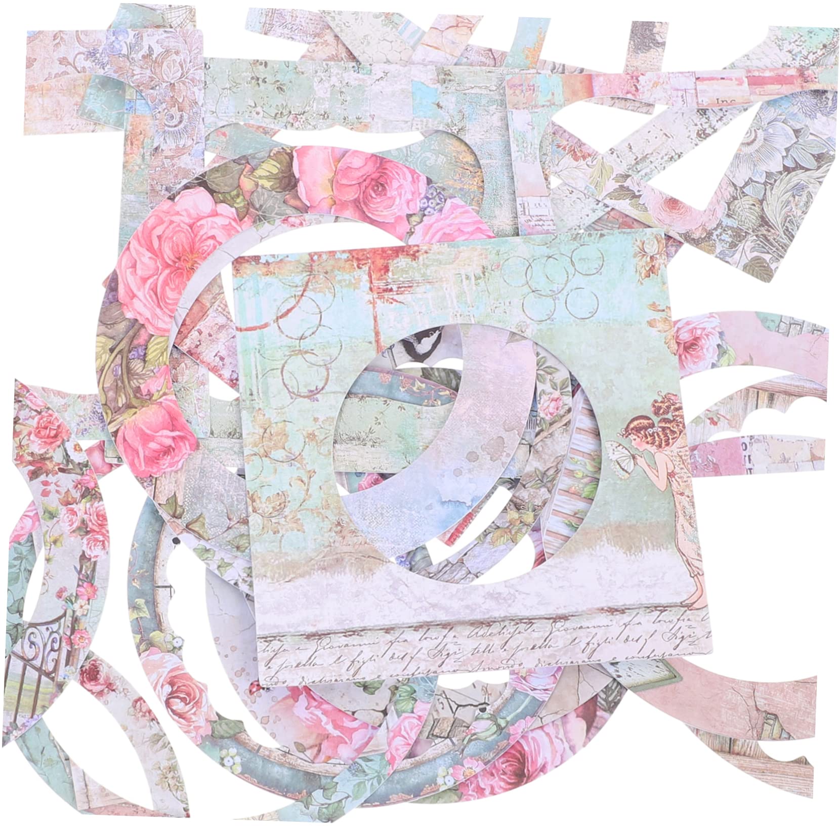 NUOBESTY 10sets Carta Decorativa per Scrapbook Materiale per Finestra Creativa per Album e Artigianato Manuale