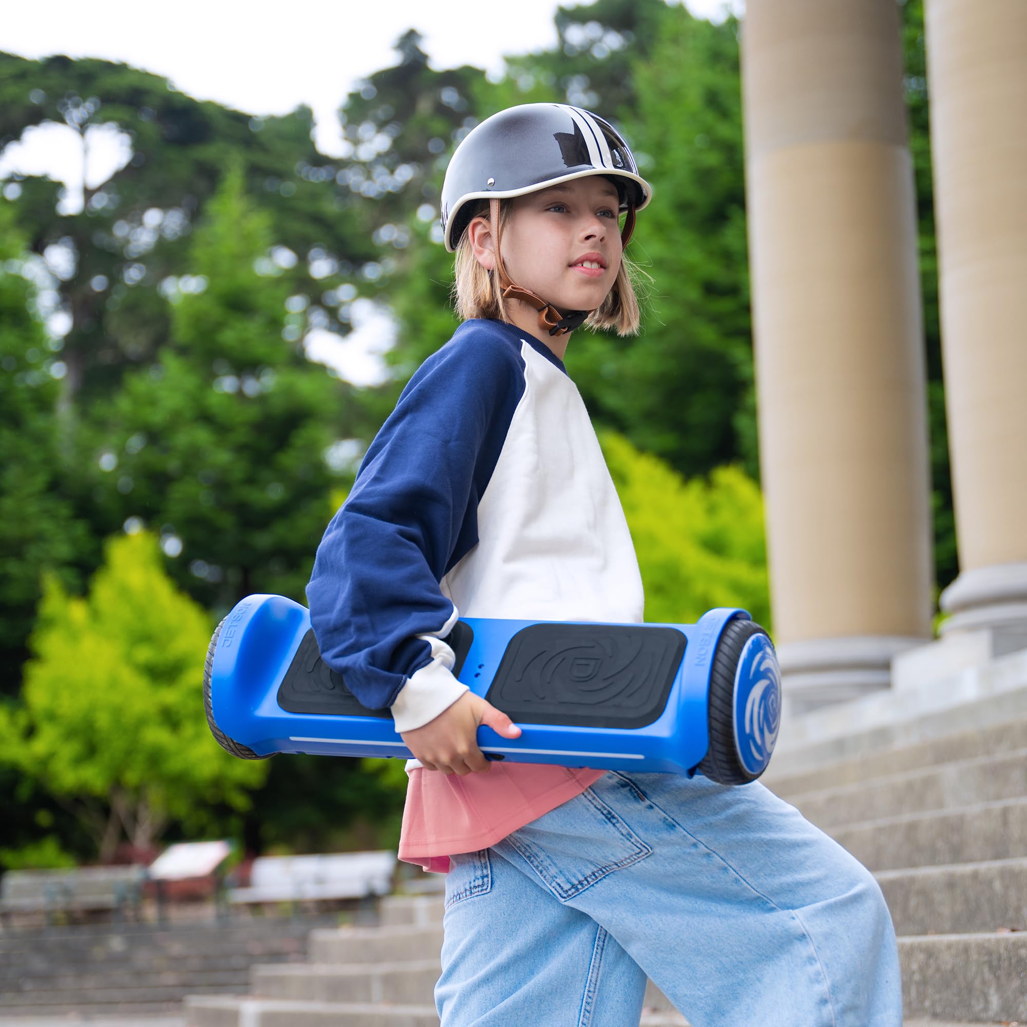 Jetson Axis Gravity Board - Pedana elettrica autobilanciante per bambini con ruote luminose a LED, altoparlante Bluetooth integrato, potenza motore 300 Watt, fino a 9 MPH