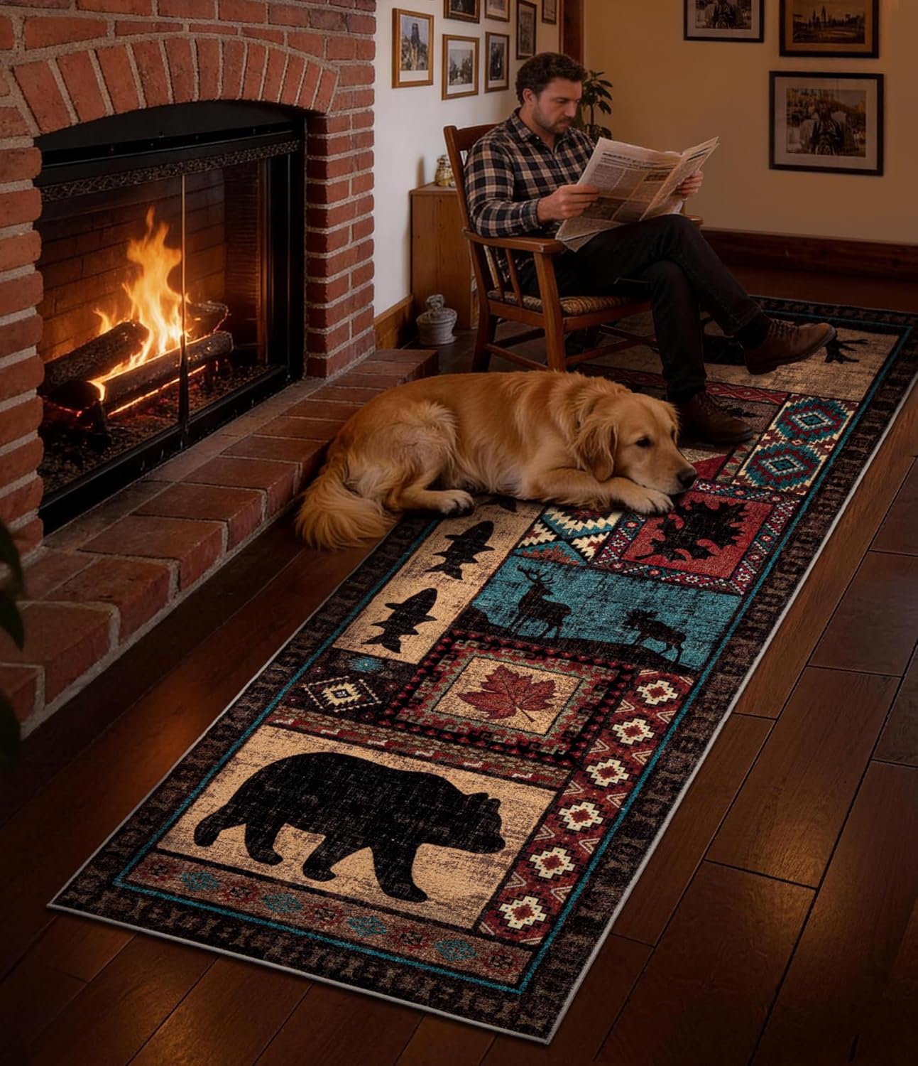 best Runner Rug - Rustic Cabin Hallway Runner Rug 2'8