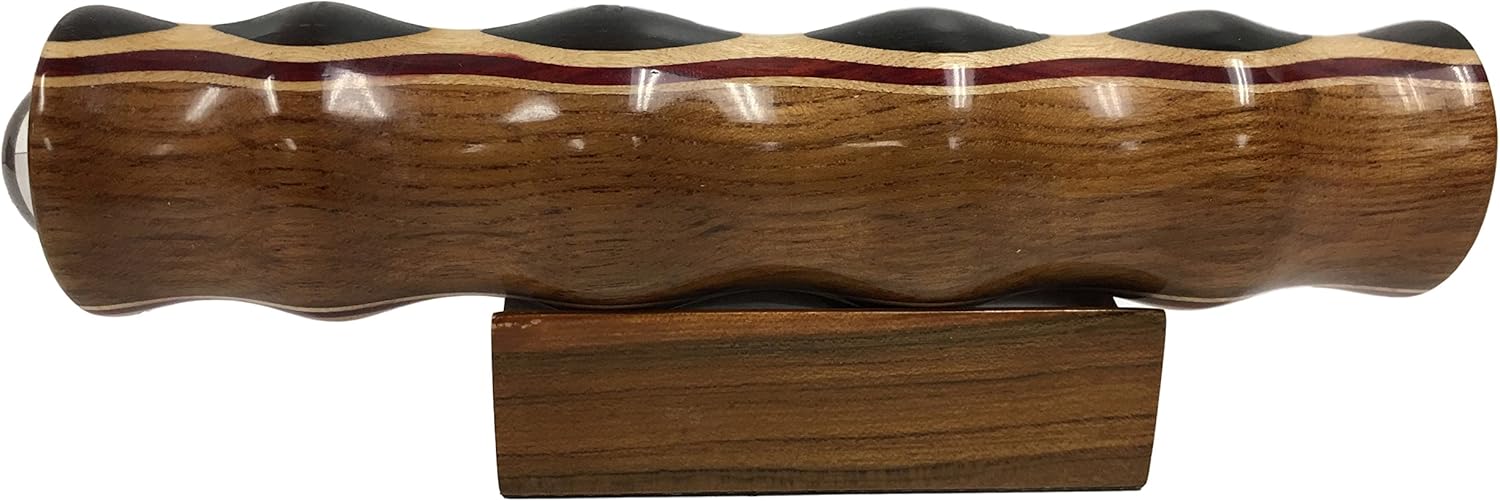 N & J Kaleidoscope Teleidoscope in Teak, 7 Inch Barrel, Laminated Solid Woods Including Padauk, Jalneem and Ebony. Handcrafted in U S A!