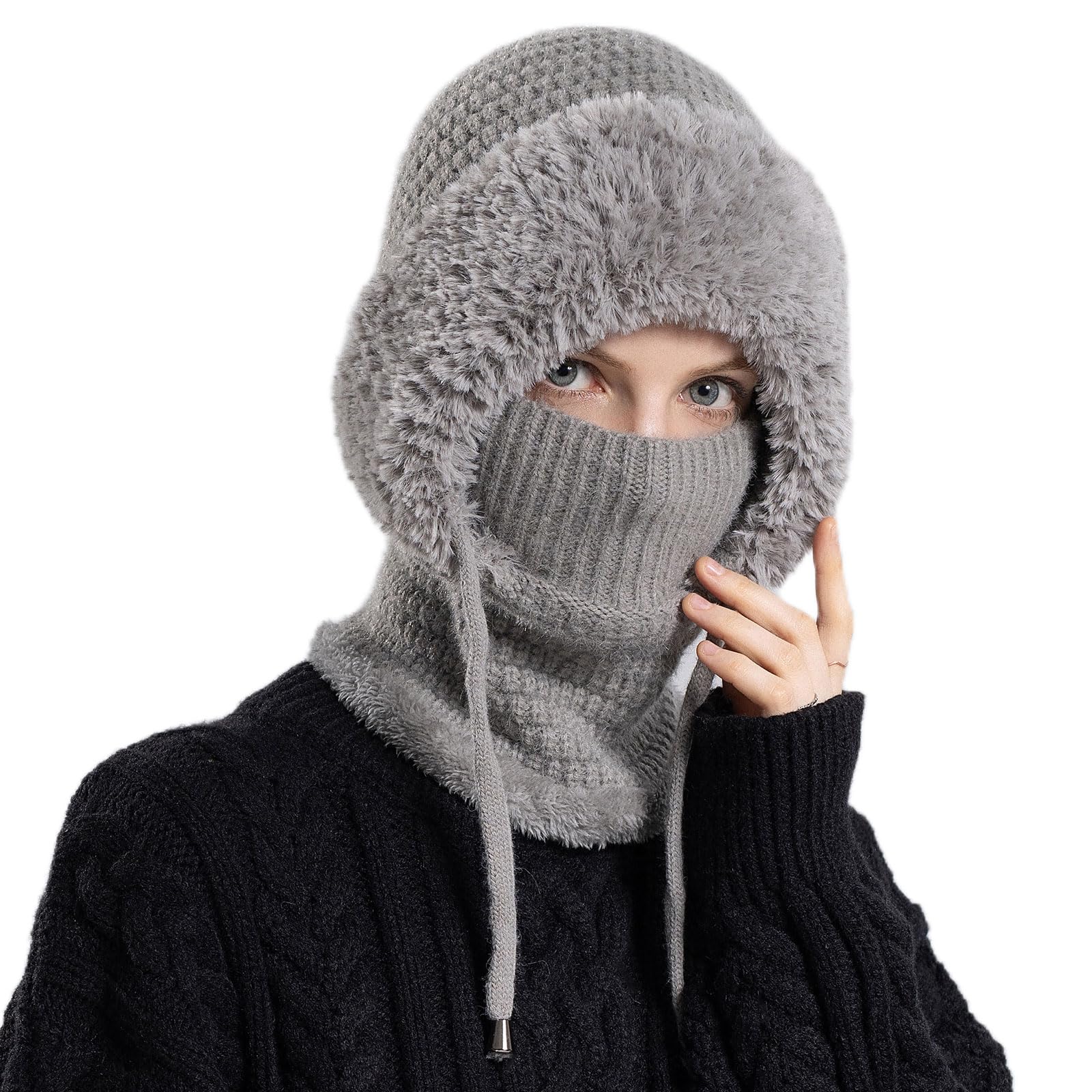 HAIMEIKANG Ski Mask Balaclava for Men and Women - Windproof Face Mask Winter Warm Neck Cover for Extreme