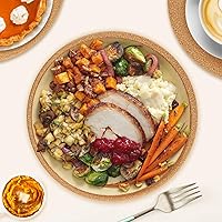 Vista 2 de Cork Hot Pads for Kitchen,4 Pack High Density Thick CorkTrivets for Hot Dishes 8" Heat Resistant Large Cork-Coasters Placemats for Table, Kitchen