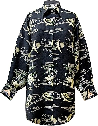 Oversized Shirt Dress With Hand Embroidered Details