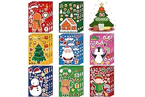 Kids Christmas Stickers - Stocking Stuffers for Kids- Christmas Games - Toddler Stocking Stuffers