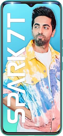 Tecno Spark 7T(Jewel Blue, 4GB RAM, 64GB Storage) 6000 mAh Battery| 48 MP AI Dual Rear Camera