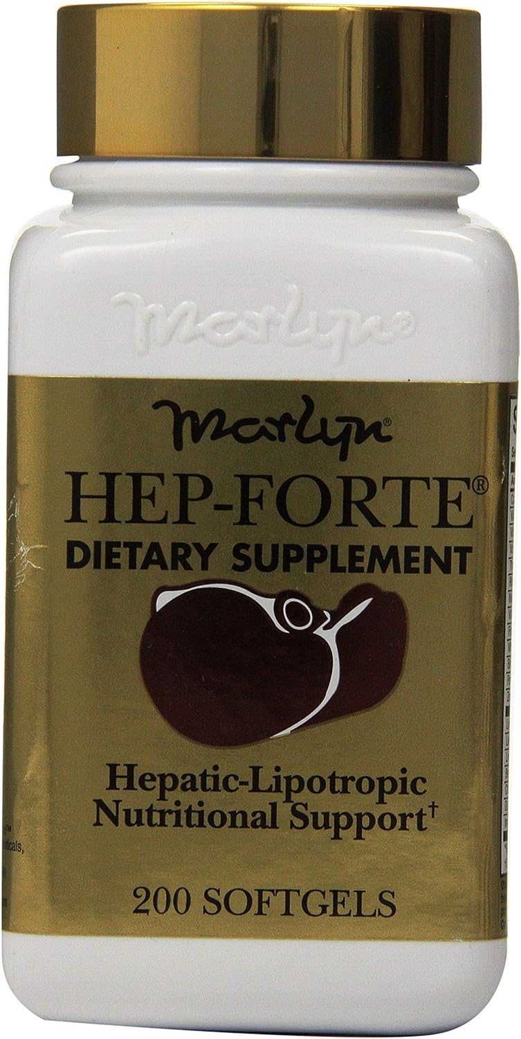 Hep-Forte 200 Ct, Bottle,Dark Red/Maroon