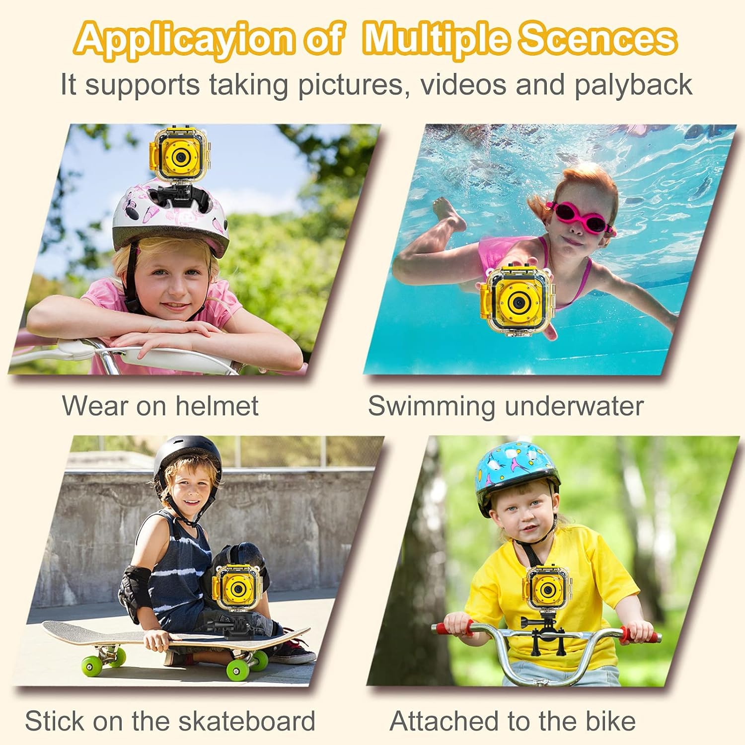 Gеt Dіѕсоunt оƒƒеr PROGRACE Children Kids Camera Waterproof Digital Action Camera for Boys Girls