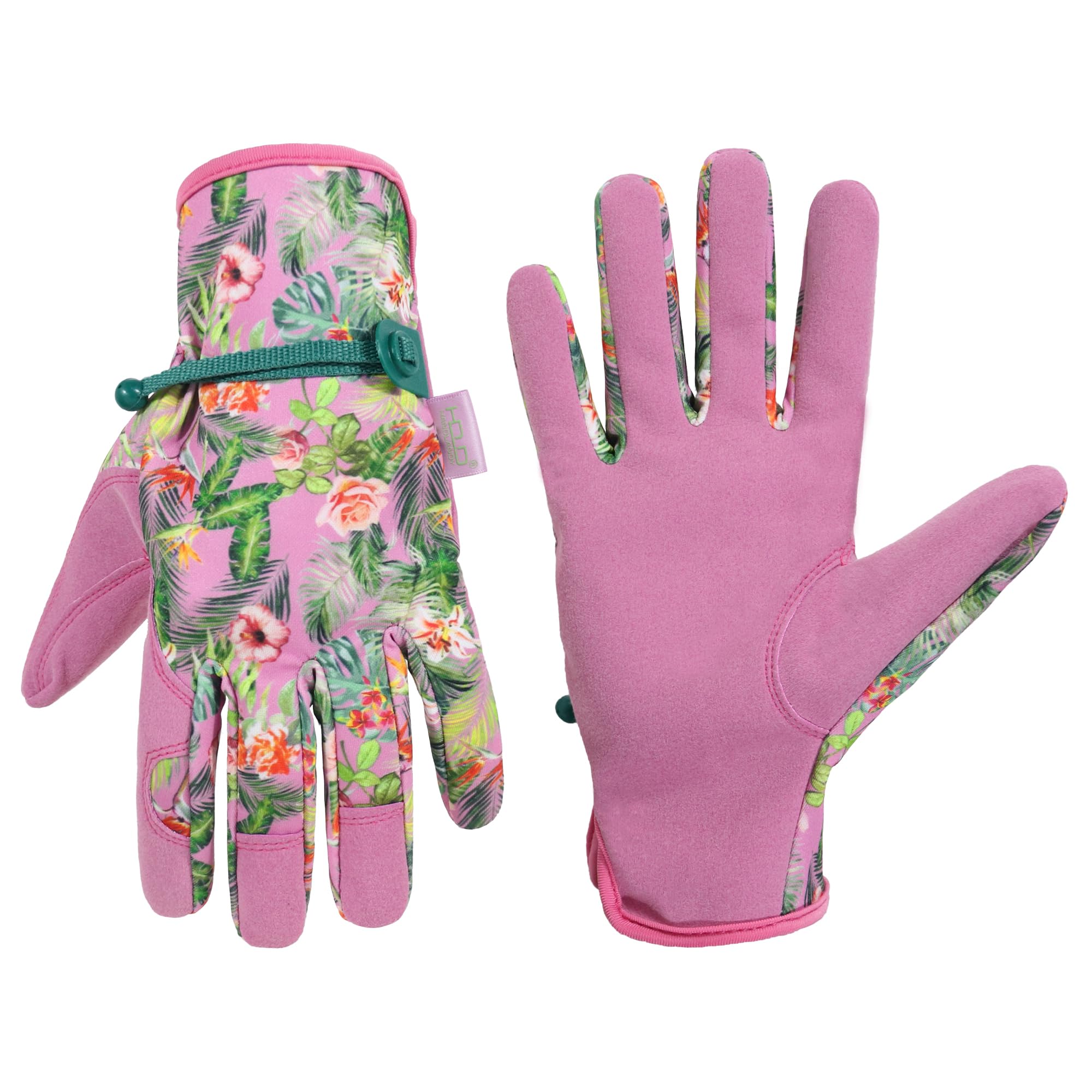 AIGEVTURE Gardening Gloves Women Breathable Ladies Thorn Proof Leather Garden Yard Gloves Best Gift for Gardeners