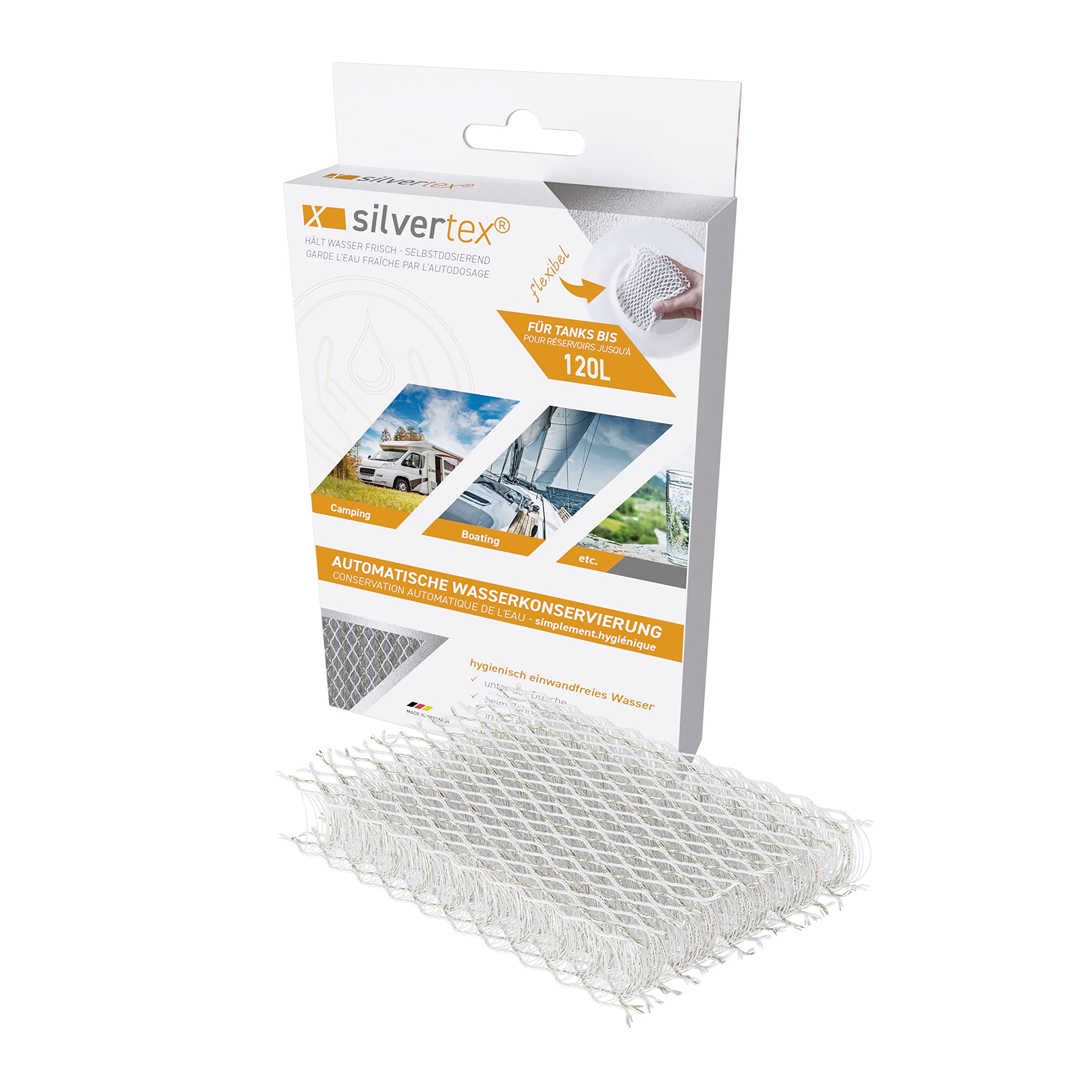 WM aquatec Silvertex zur automatischen Wasserkonservierung in Wohnmobil, Caravan und Boot