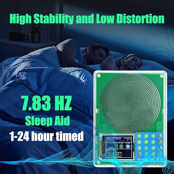 Portable Signal Generator Schumann Resonance 0.01Hz-200kHz,1.8 Inch TFT Display Schumann Wave 7.83Hz Sleep Aid Stable Low Frequency Oscillator for Physics Lab, Research and DIY Electronics Projects