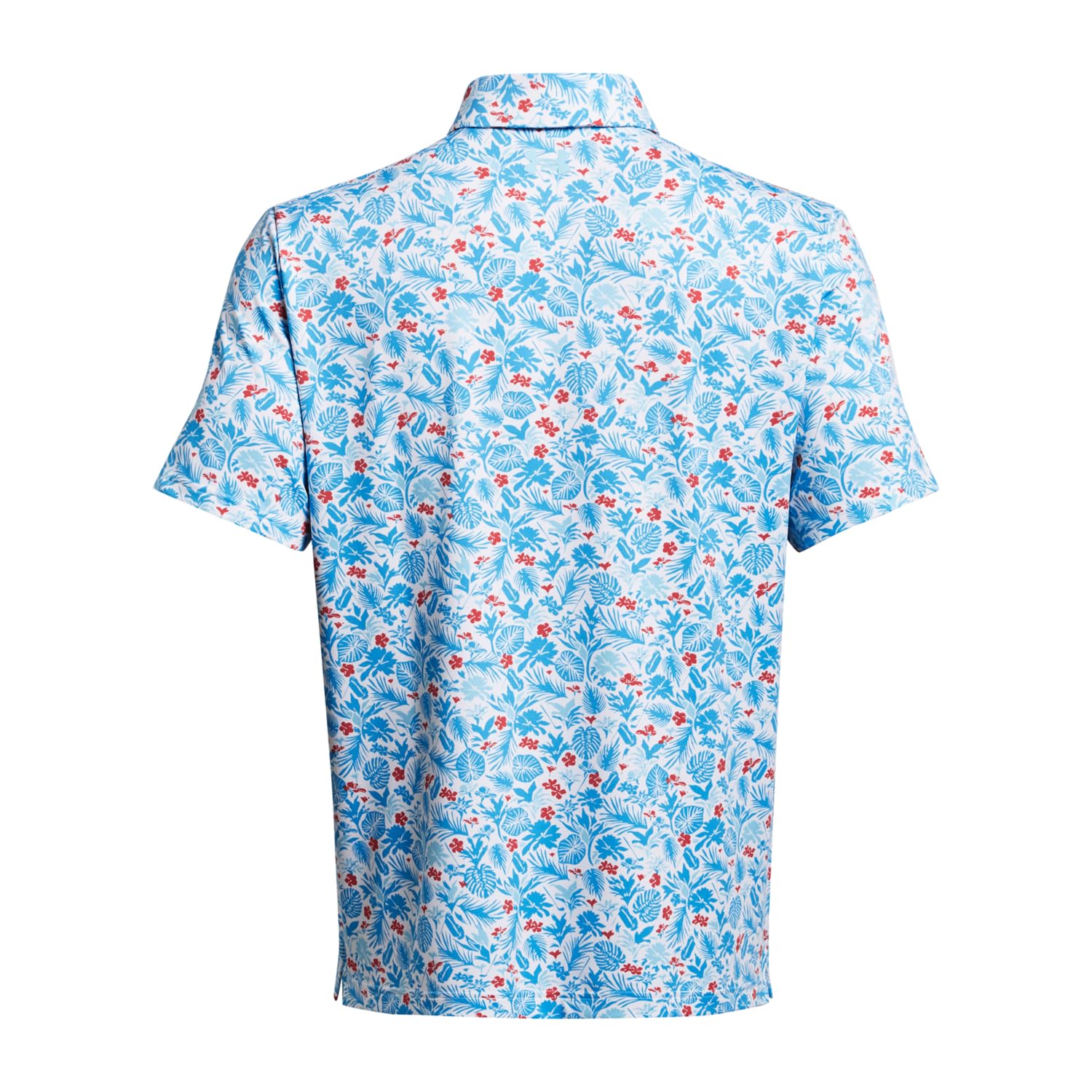 Under Armour Polos para hombre, blanco, azul, (White / Sky Blue), Small