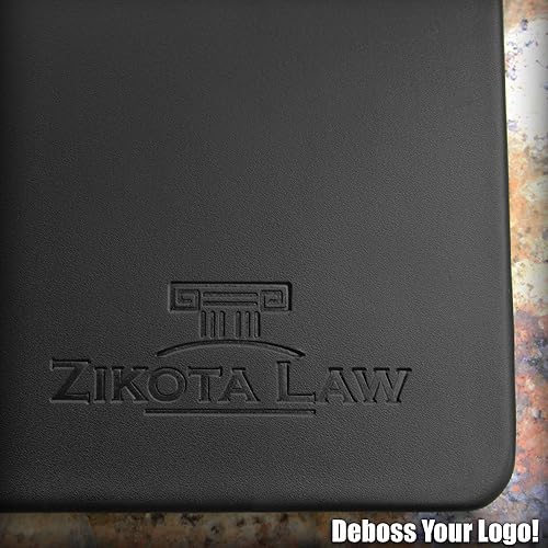 Miniatura 10 de Dacasso Almohadilla de cuero de lujo sin rieles laterales para escritura, protector de superficie de escritorio ejecutivo, 30 x 19 pulgadas, color