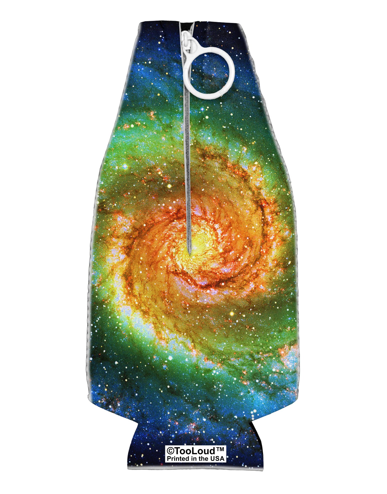 TooLoud Rainbow Tie Dye Galaxy Collapsible Neoprene Bottle Insulator All Over Print