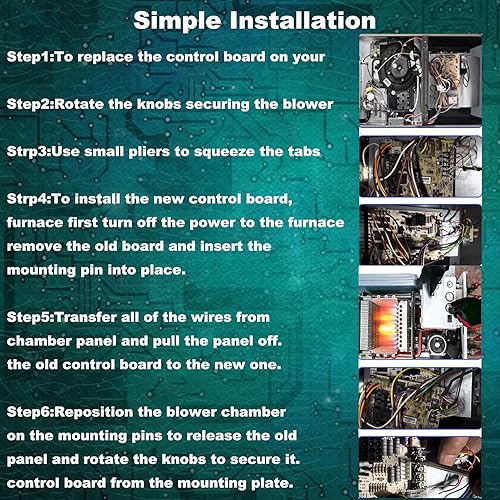 Miniatura 6 de S1-33103010000 Reemplazo de placa de control de horno compatible con hornos de control integrados York, Luxaire, Coleman, reemplaza 031-01267-001A