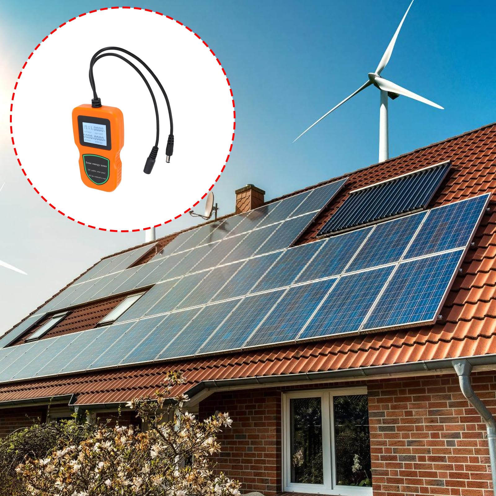 Pannello fotovoltaico Strumento Diagnostico 100-500W Capacità Housing Tensioni Strumento di misura Corrente Misuratore di energia solare