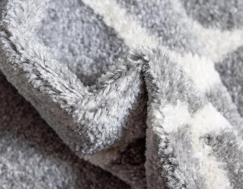 Miniatura 303 de Rugs.com Lattice Frieze Collection Alfombra – 4 x 6 pies, alfombra mediana negra perfecta para salas de estar, comedores grandes, planos abiertos