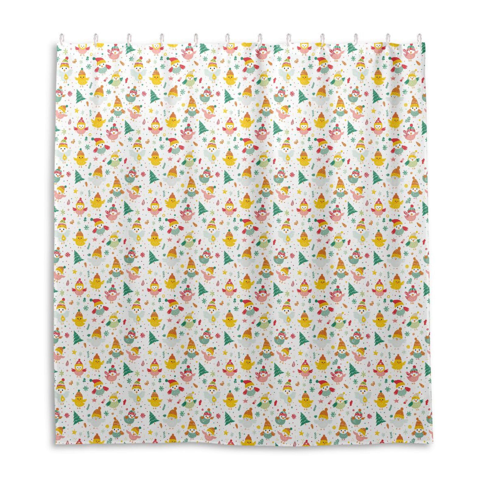 Rideau de douche arc-en-ciel 167x183 cm étanche et lavable pour salle de bain