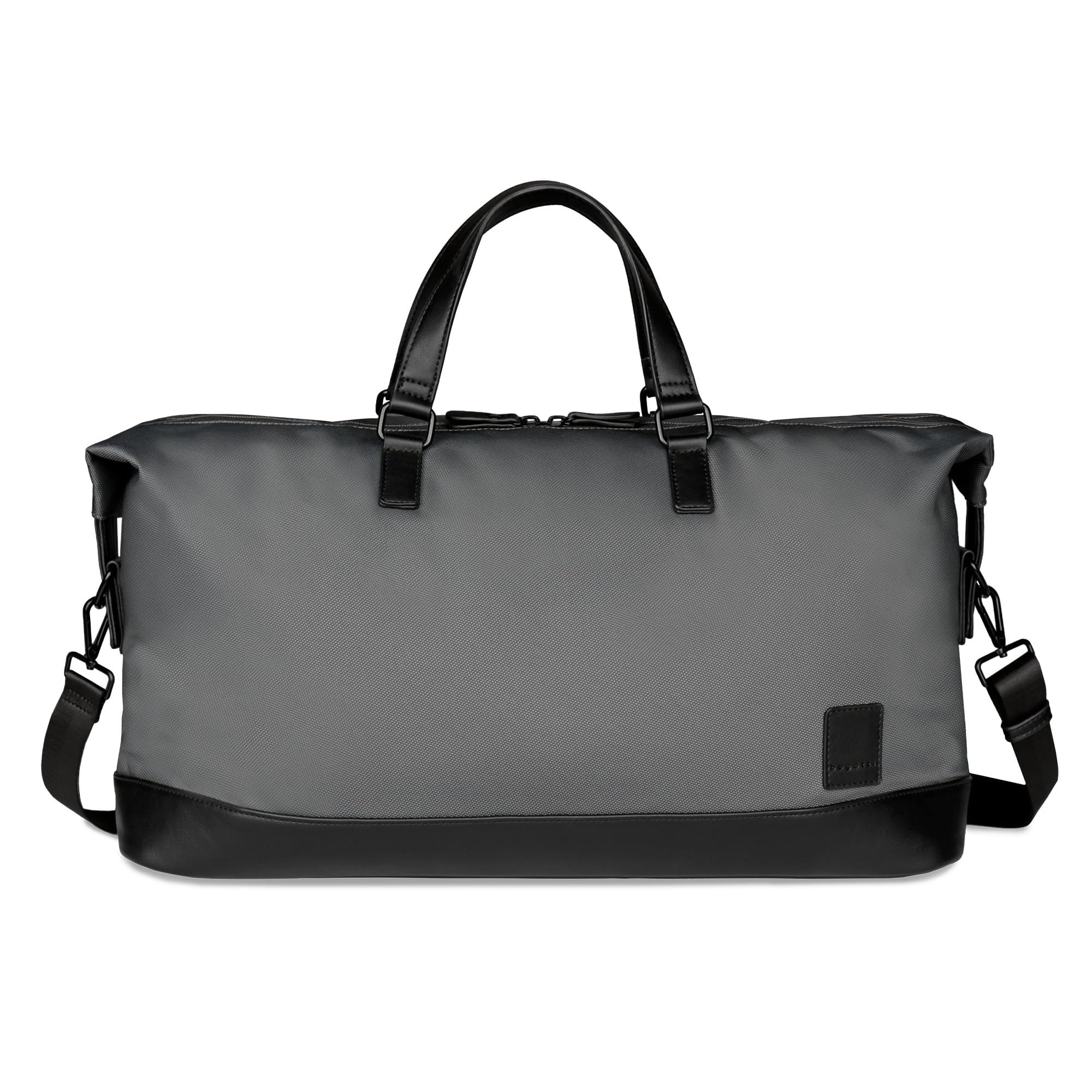 bugatti Domani 2.0 Bolsa de Viaje Fin de Semana de poliéster con Detalles Piel sintética, Gris