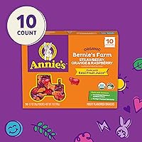 Vista 5 de Annie's Organic Bernie's Farm Snacks con sabor a frutas, sin gluten, 10 bolsas, 7 onzas