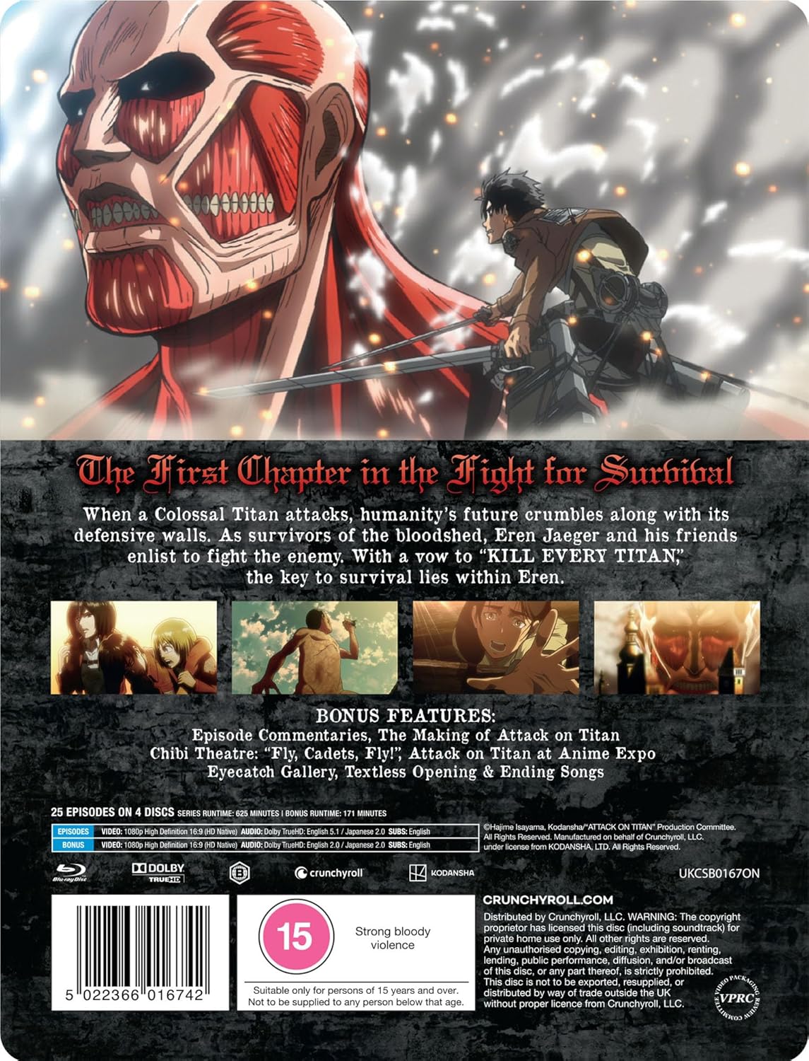 Attack on Titan: Season 1 Steelbook