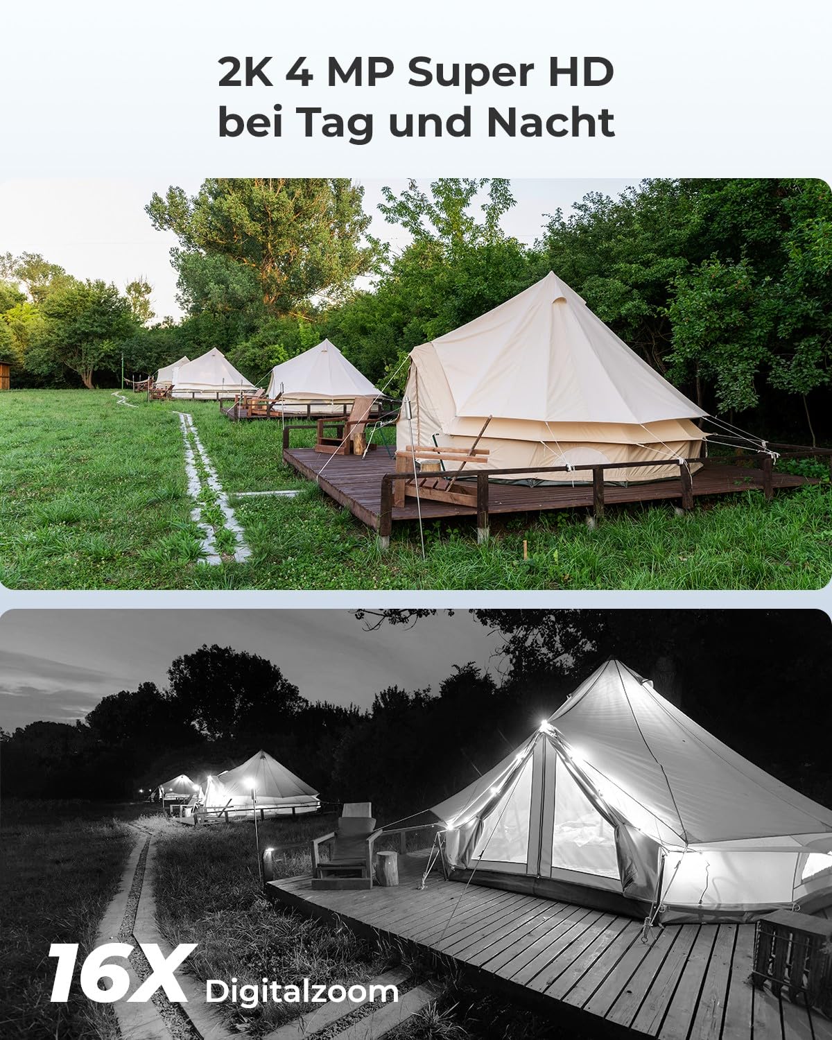 Reolink 3G/4G LTE Überwachungskamera mit SIM-Karte, Personen-/Autoerkennung | 2K 4MP HD Akku Kamera Aussen Ohne WLAN, Videoüberwachung, Kompatibel mit Alexa/Google, 2-Wege-Audio, Go Plus mit Solarpanel