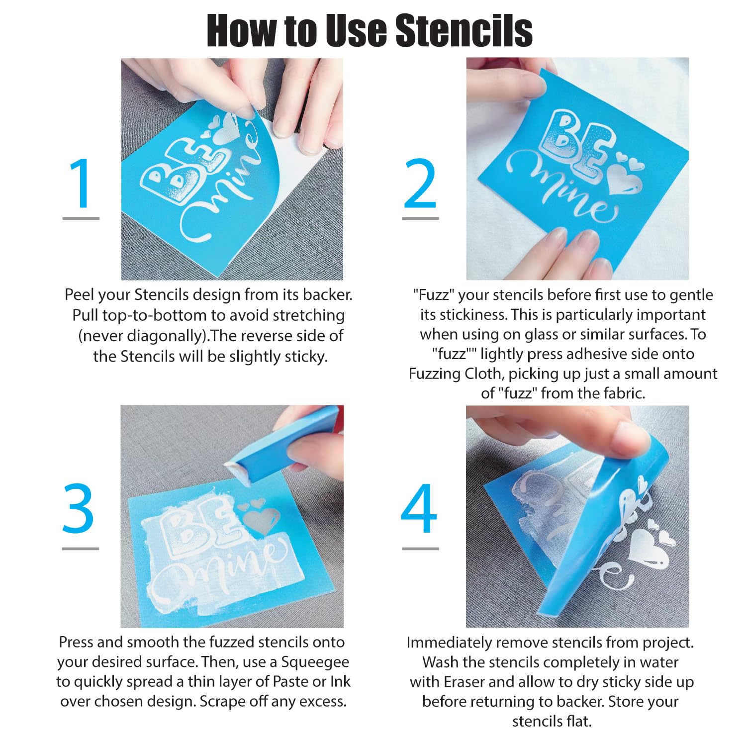 Shineone, 3 plantillas de serigrafía de seda, reutilizables, con adhesivo, para decoración del hogar en madera, tela, vidrio, plástico, cerámica, papel, 8.5 x 11 pulgadas